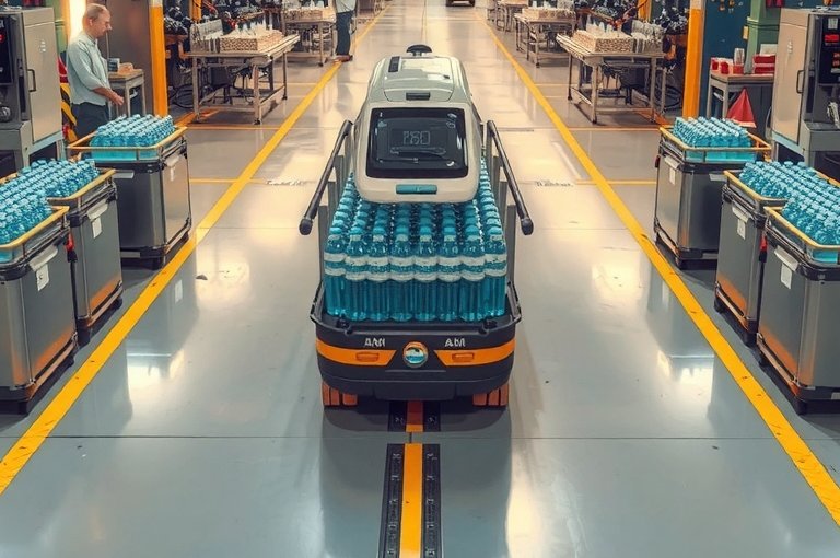 自動搬運車智能倉庫的協同幫手